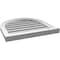 Ekena Millwork Round Top Surface Mount PVC Gable Vent: Functional, w/ 2"W x 2"P Brickmould Sill Frame, 22"W x 22"H GVPRT22X2203SF - alternate 4